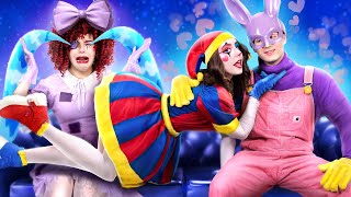 The Amazing Digital Circus Liefdesverhaal! Extreme Verstoppertje in Dozen Challenge!