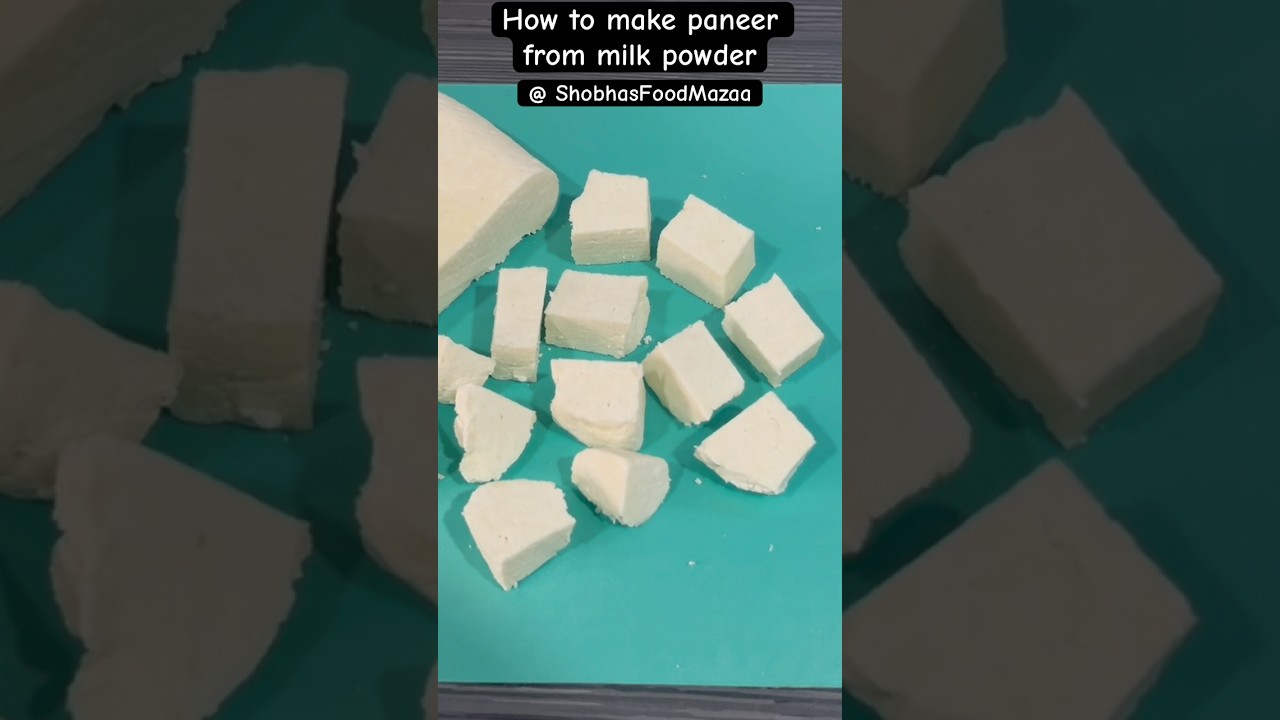 How to make paneer with milk powder 