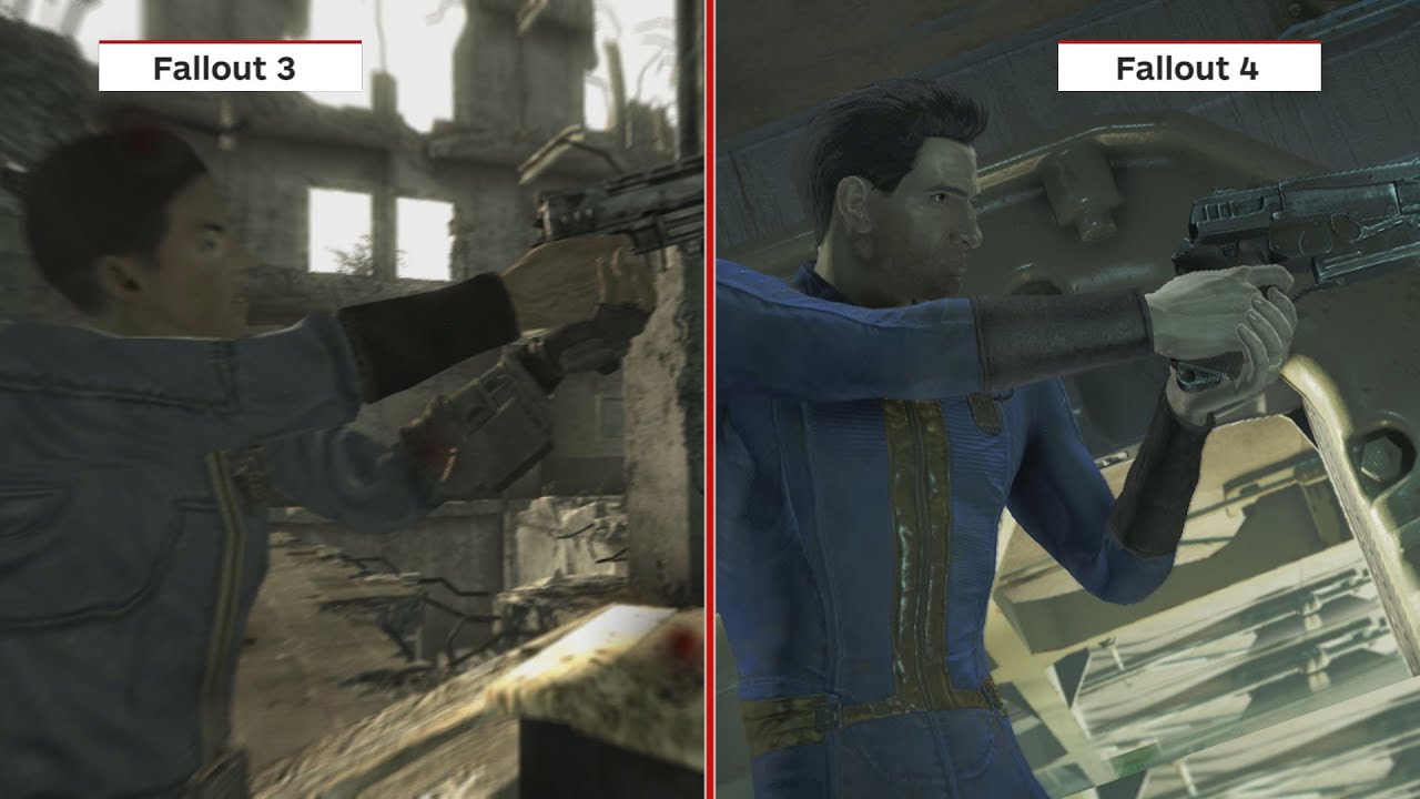 Fallout 3 Vs Fallout 4 Graphics Comparison Ps3 Vs Ps4 Youtube