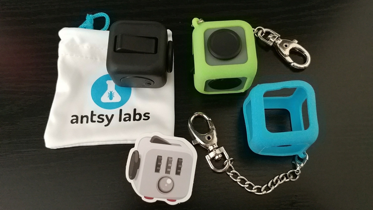 fidget cube keychain