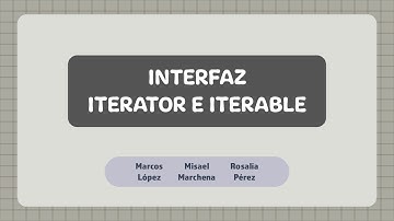 Interfaz Iterable e Iterador