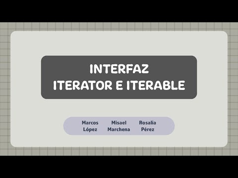 Interfaz Iterable e Iterador