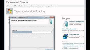 How to download Windows 7 Upgrade Advisor.avi
