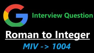 Roman To Integer Leetcode #leetcode #coding #engineering #aspirants #job #dsa 