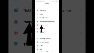 Home Screen app scroll Settings #youtubeshorts #shorts