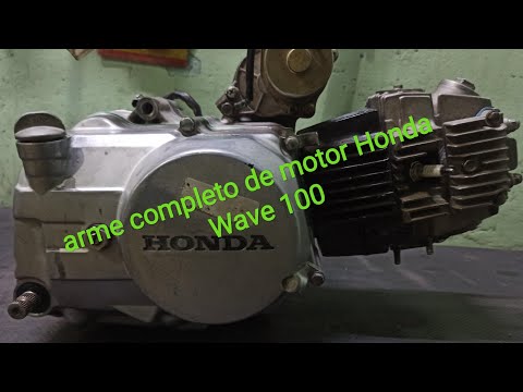 arme completo de motor de Honda wave 100 (en cámara rápida)