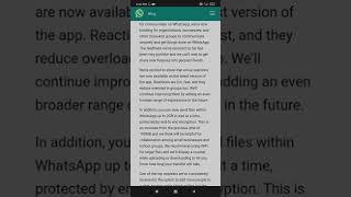 WhatsApp New Update | File Sharing Upto 2GB | Reactions | Group with 512 members | screenshot 3