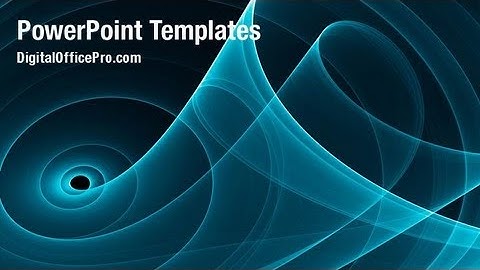 Musical Blue PowerPoint Template Backgrounds - DigitalOfficePro #08002W