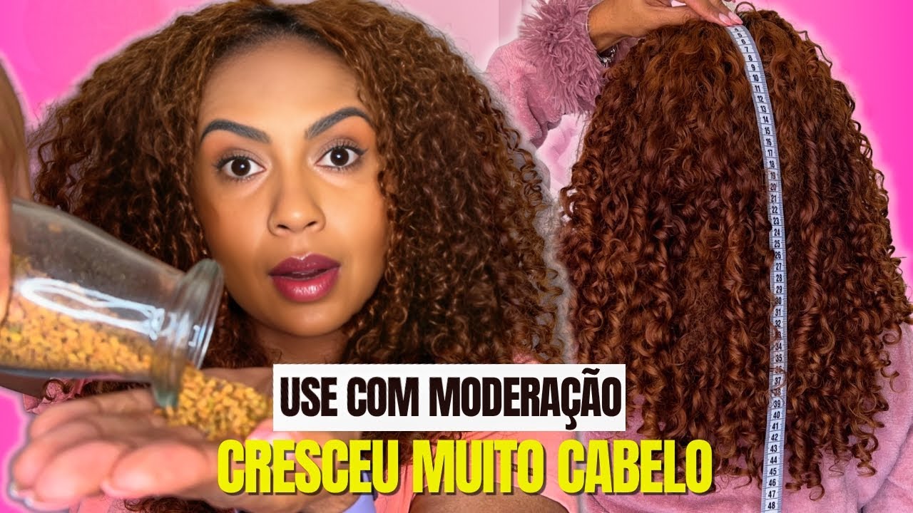 O CABELO CRESCE MUITO E NÃO CAI, MELHOR RECEITA DO MUNDO PARA CRESCER CABELO #projetorapunzel 🔥