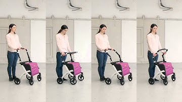 Rollz Flex - A design rollator walker with a large bag (demo)