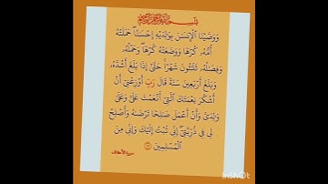 #الحمدلله #القرآن_الكريم #المصحف #سورة الاحقاف#القرآن_الكريم