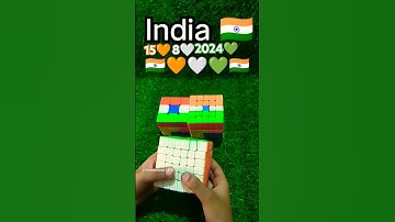 How To Make India 🇮🇳 On 3by3 Rubic