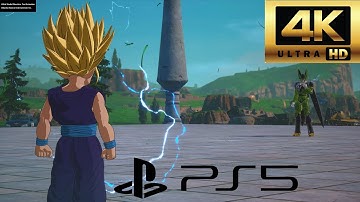 4K GAMEPLAY SSJ2 TEEN GOHAN (CPU) VS SSJ2 CELL (CPU) DRAGON BALL SPARKING! ZERO PS5 NO COMMENTARY