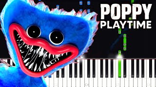 His Name is Huggy, Huggy Wuggy - Poppy Playtime - Piano tutorial