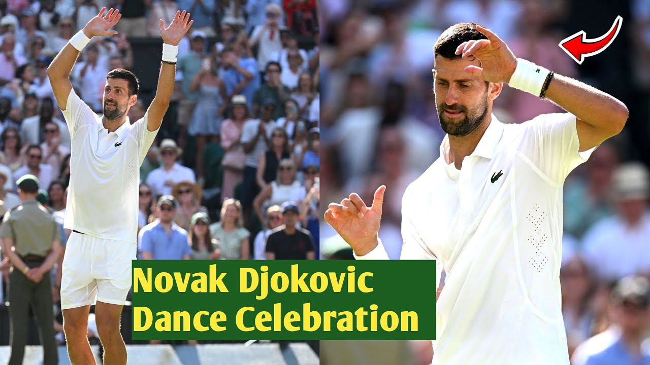 Novak Djokovic's Heartwarming Dance Celebration After Win Vs Rinderknech |  Wimbledon 2026 |