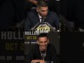 😂I have a feeling we’re going to find out Saturday night #ufc #UFC308 #IliaTopuria #MaxHolloway