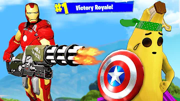 AVENGERS in FORTNITE! ( Lil Moco VS. Thanos )