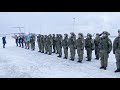Торжественная встреча военнослужащих на аэродроме Чкаловский