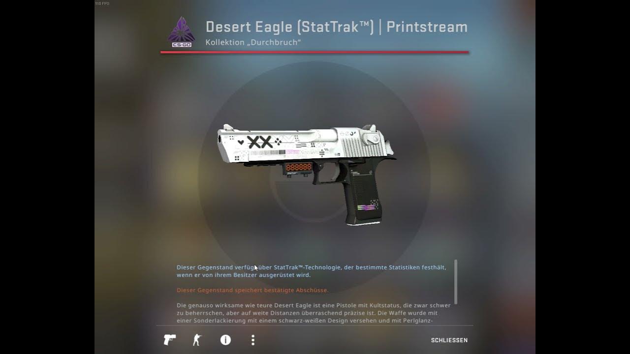 StatTrak Desert Eagle Printstream FN Trade Up YouTube
