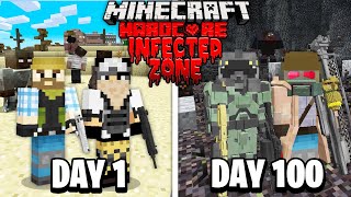 We Survived 100 Days in an INFECTED ZONE in Minecraft... Here's What Happened...