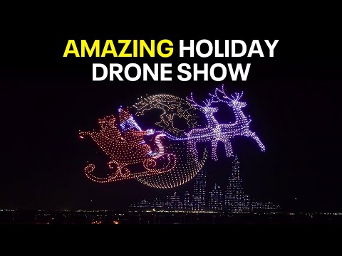 Texas holiday drone show breaks record