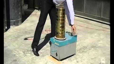 Sieve analysis of soil