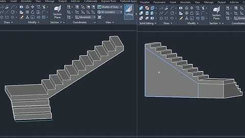 AutoCad Tutorial! How To Make Stairs in 3d AutoCad Drawing! #autocad2d #autocad3d