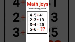 Mind Blowing Math Puzzle #mindblowingmath