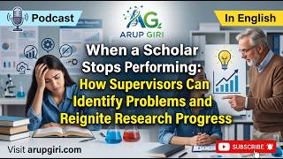 When a Scholar Stops Performing || In English || Dr Arup Giri ||