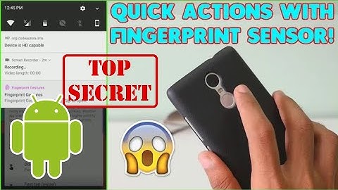 Make most your Fingerprint senser .pixel Like Quick Action  on Any Android Smartphone