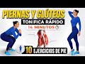 10 Ejercicios de pie para Glúteos Firmes y Piernas Definidas | Rutina 14 Min. | Sin Equipo