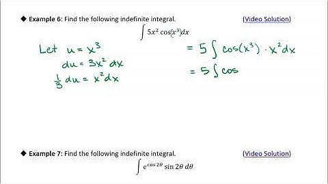 5.5 The Substitution Rule: Example 6