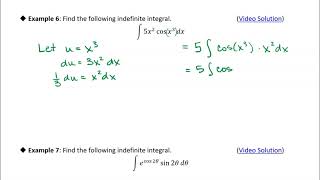 5.5 The Substitution Rule: Example 6