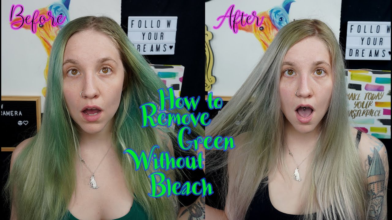 4. Green and blue hair dye highlights - wide 1