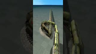 Crazy Massive Train Passing On Unique Bumpy Tracks 💥🤯 BeamNG.Drive Train simulator 3D #shorts
