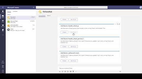 YellowAnt - O365 connector cards in Microsoft Teams