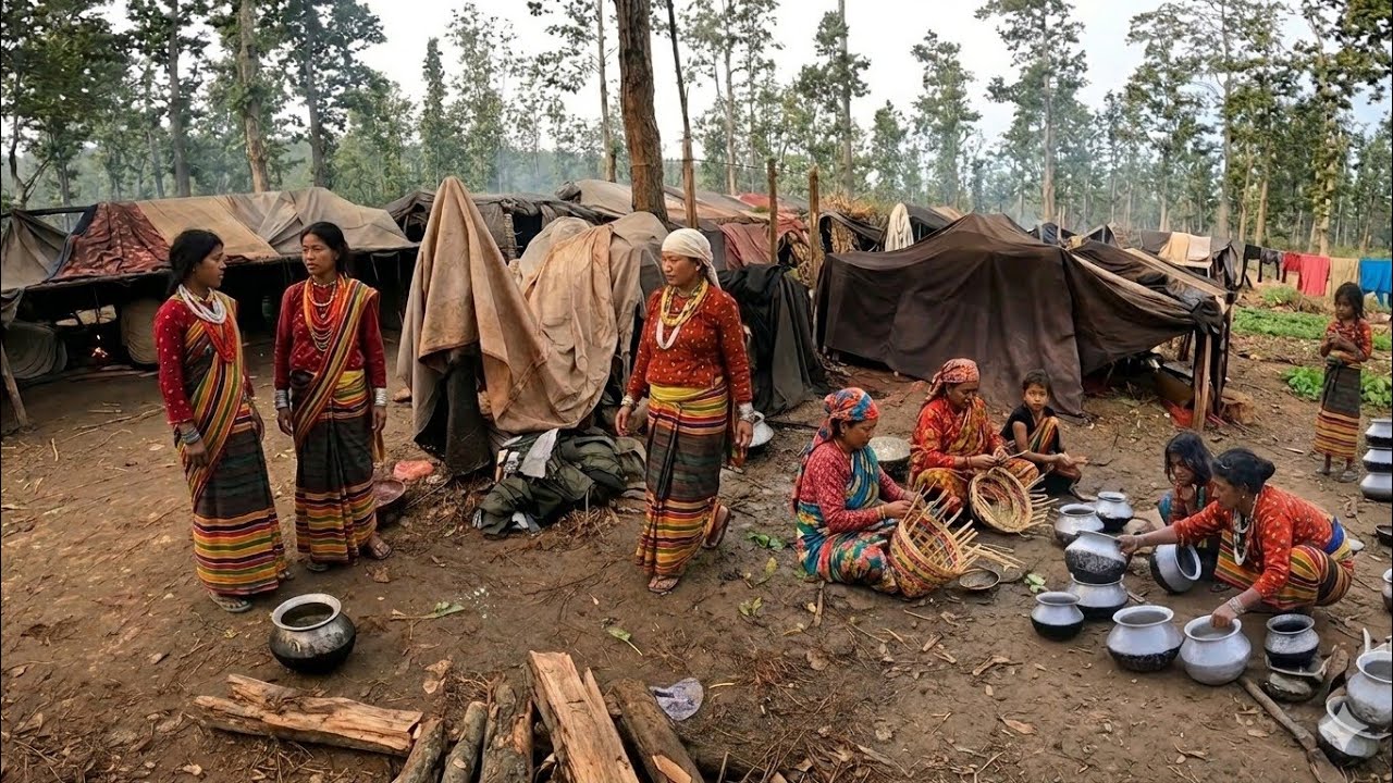 Inside the Secret Life of Nepal's Last Nomadic Raute People - YouTube