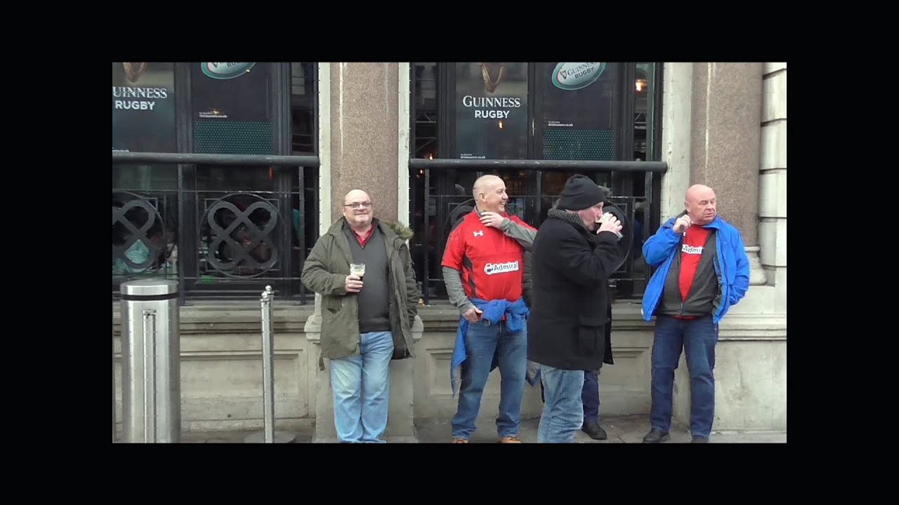 BANGOR CROSVILLE CLUB CARDIFF RUGBY TRIP, WALES v. SCOTLAND, FEB. 2022.