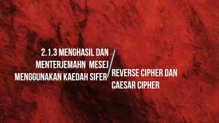 ASK T3 Bab 2 - Kriptografi dalam Keselamatan Data - Reverse Cipher dan Caesar Cipher