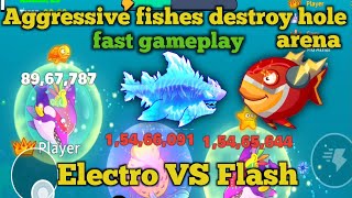 Electro Fish VS Flash Fish hardcore game play || High core games || MT GAMING