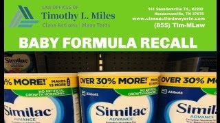 Infant Formula Recall Lawsuit -Tim Miles Law Offices