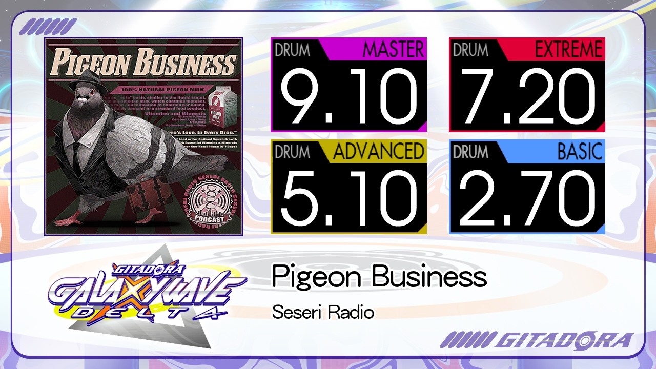 【GITADORA】 Pigeon Business (MASTER ~ BASIC) Drum