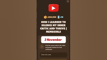 HOW I LEARNED TO SILENCE MY INNER CRITIC AND THRIVE | MEMEGIRLS #memefi #code