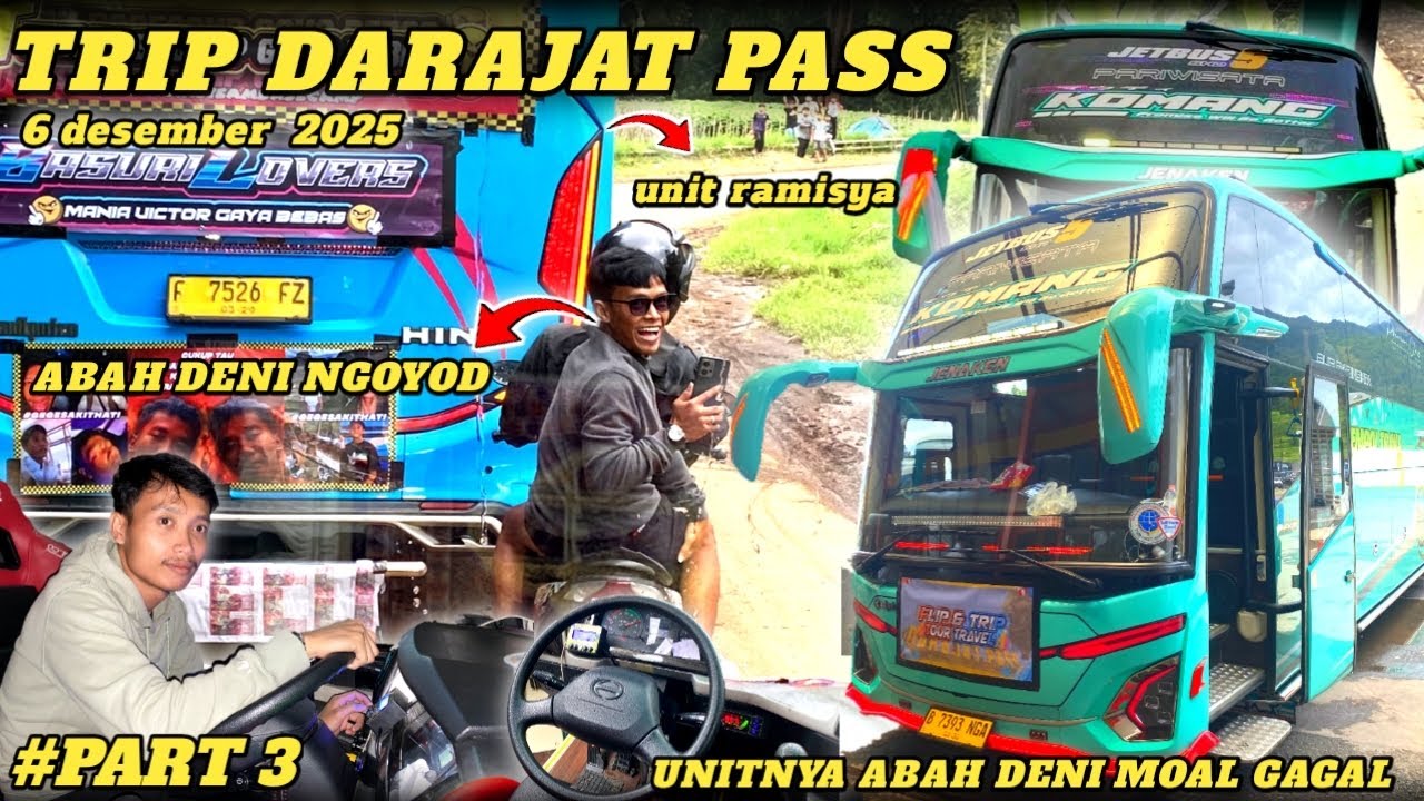 MOMEN EPIC‼️ABAH DENI NGOYOD KOMANG #bus #busmania 