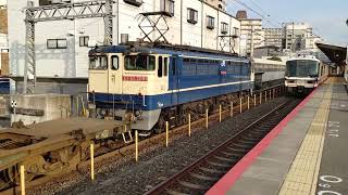 EF65-2091 5087レ 百済タ到着~入れ替えの光景