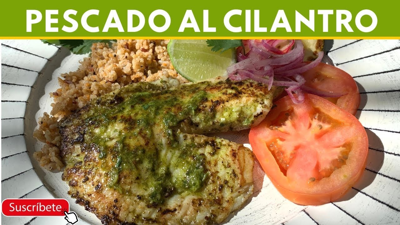 Almuerzo/Cena PARA BAJAR DE PESO Pescado al Cilantro| Cocina de Addy