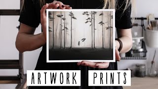 How I Make My Art Prints At Home | New Printer Epson P600