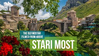 STARI MOST: The famous bridge in Mostar City, Bosnia and Herzegovina