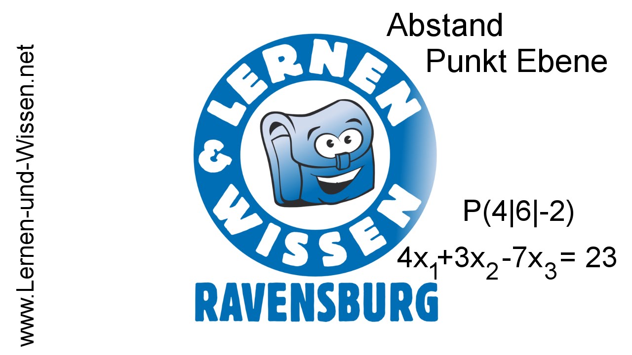 Abstand Punkt Ebene by Lernen und Wissen YouTube Abstand Punkt Ebene by Lernen und Wissen YouTube