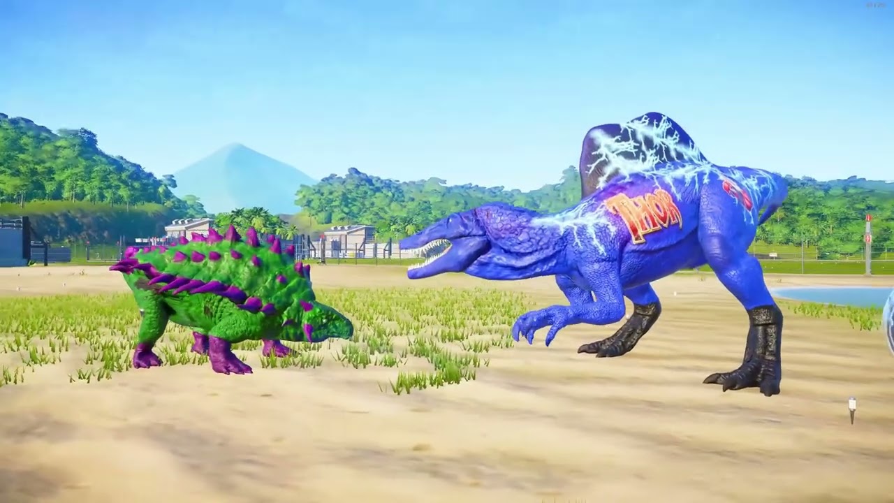 Dense fog blankets Jurassic Park, the dinosaurs appearing and disappearing, adding to the myster